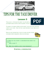 Lesson 5 - Tips For The Taxi Driver