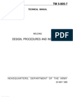 Welding Design procedures and inspection by department of army
