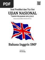 Download Soal Prediksi UN Bahasa Inggris SMP 2013 by Airazzahra Pelangi SN138450283 doc pdf