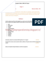 Geography Mains 2006 IAS Paper