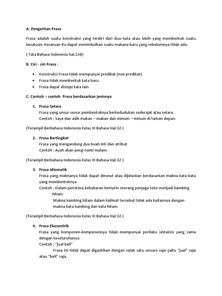 Frasa | PDF