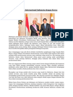 Hubungan Internasional Indonesia Dengan Korea