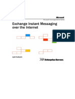 Exchange Instant Messaging Over the Internet