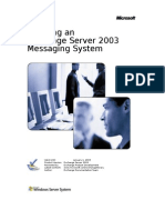 Planning An Exchange 2003 Messaging System