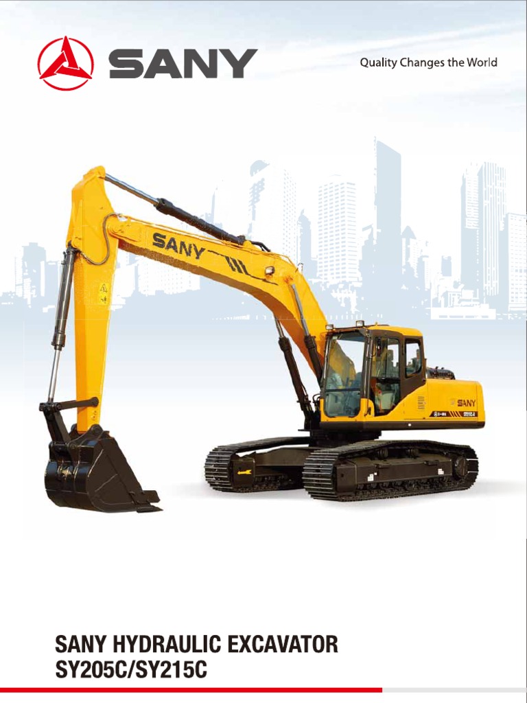 Sany Excavators SY215C Efficient Energy Use Truck
