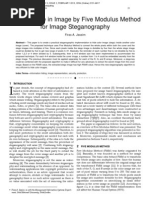 Hiding Image in Image by Five Modulus Method For Image Steganography