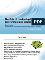 The Role of Leadership For Environment and Sustainability