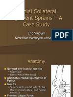 Medial Collateral Ligament Sprains - A Case Study