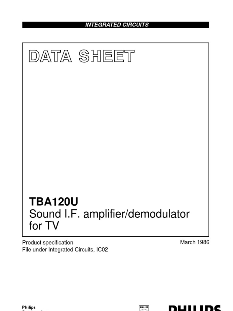 tba120u | Amplifier | Electrical Engineering