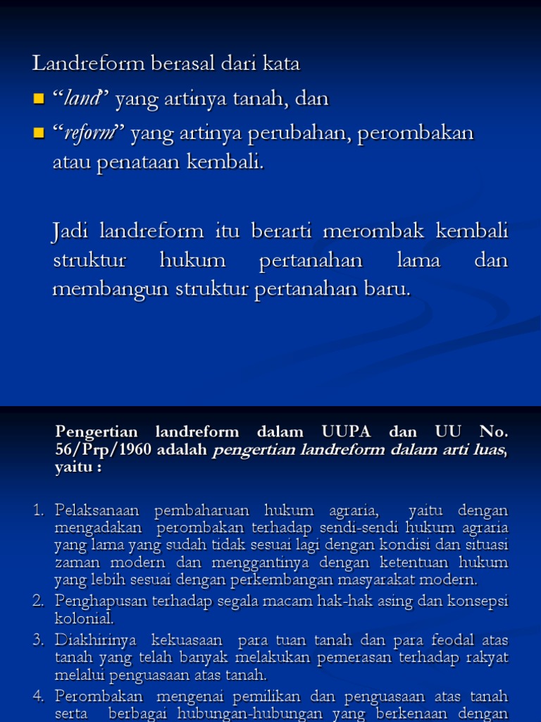 Land Reform | PDF