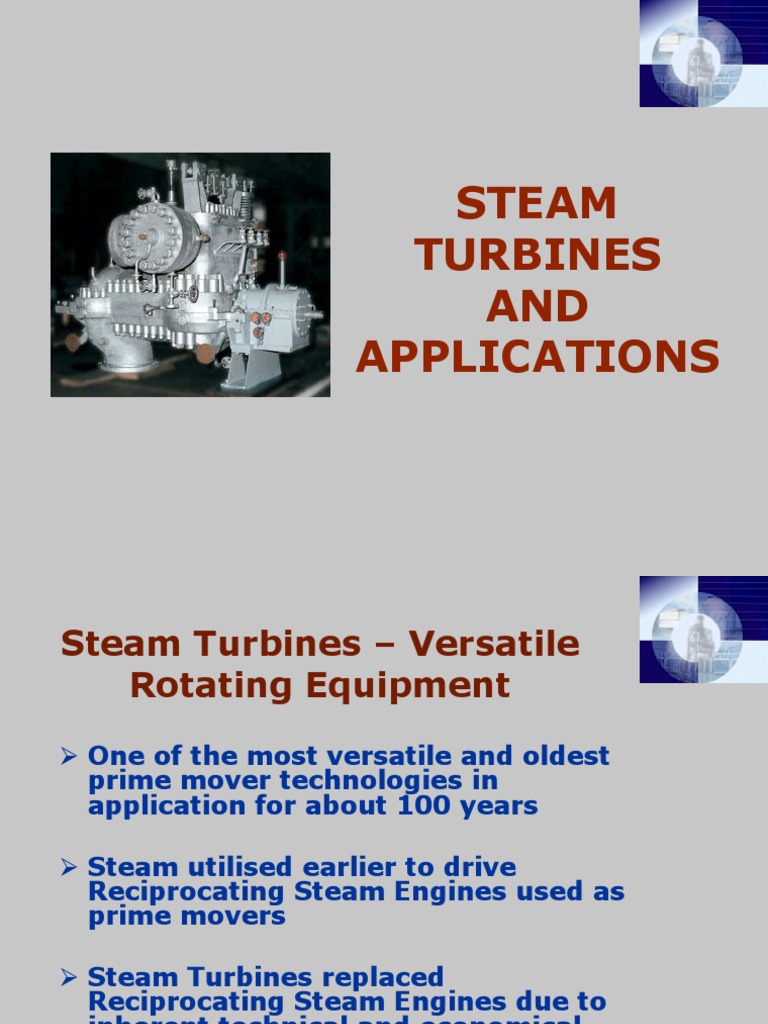 Steam Turbine Applications in Industry | PDF | Steam | Steam Engine