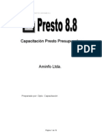 Manual Presto 8 8 en Espanol