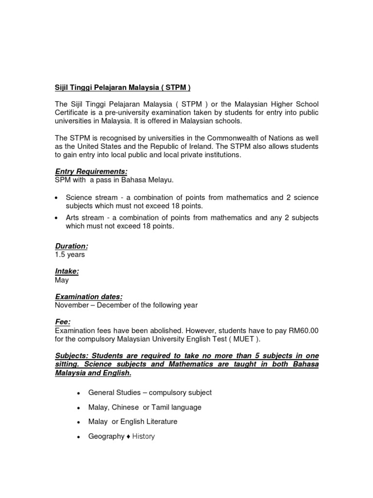 Stpm Pdf Pdf