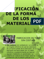 MODIFICACIÓN DE LA FORMA DE LOS MATERIALES