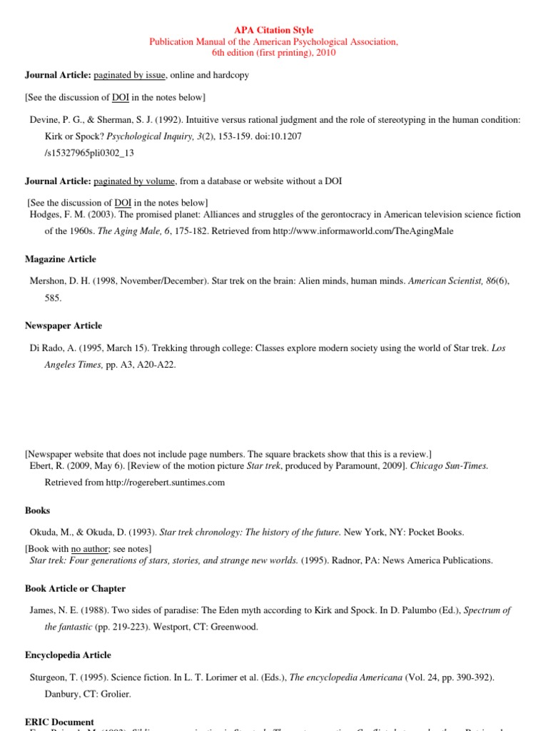 The+APA+Style Citation Digital Object Identifier