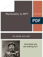 What's Wrong With Markowitz?
