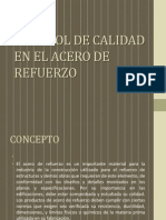 Control de Calidad en El Acero de Refuerzo