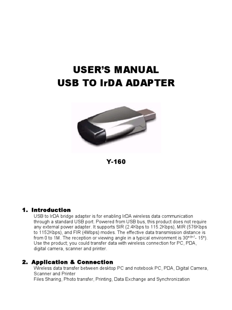 Usb Irdamanual | PDF | Device Driver | Usb