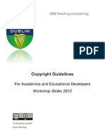 Developing e-learning resources:
Copyright Guidelines Scd