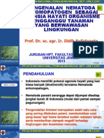 Pengenalan Nematoda Entomopatogen Sebagai Agensia Hayati Organisme Pengganggu Tanaman Yang Berwawasan Lingkungan