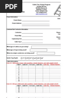 Cable Tray Sizing Program