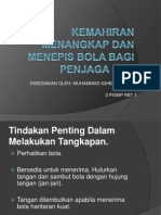 Kemahiran Menangkap Dan Menepis Bola Bagi Penjaga Gol