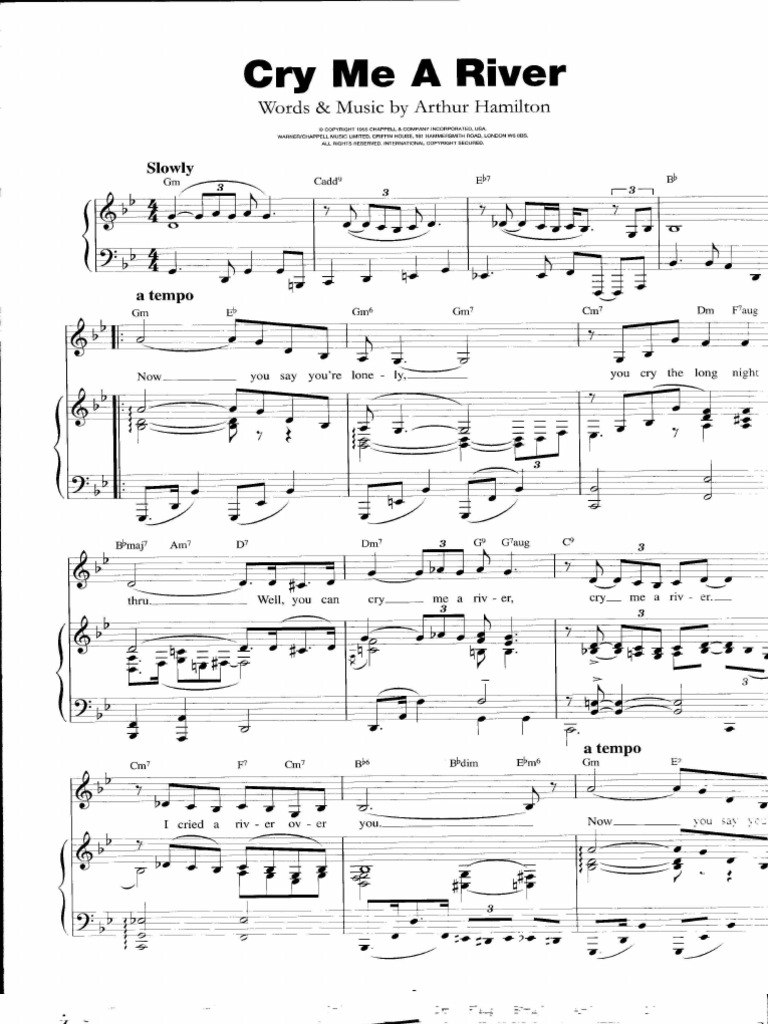 Cry Me A River | PDF