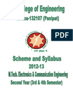 Booklet - ECE - M - Tech - 3rd & 4th Sem PDF