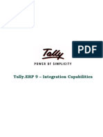 Tally - Erp 9 - Isntegration Capabilities