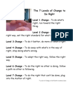 The 7 Levels of Change To Do Right