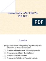 Monetary V/s Fiscal polocy