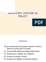 Fiscal and Monetary Policy