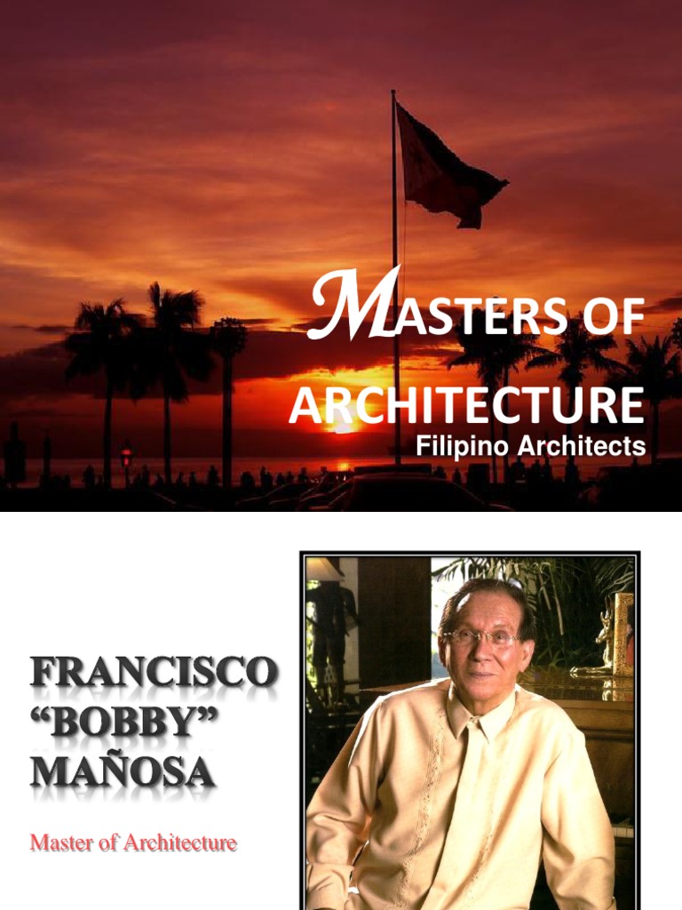 Filipino Masters of Architecture | PDF | Manila | Philippines