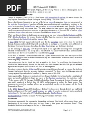He Fell Among Thieves Unrest - 
