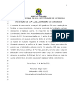 1º Relatório Trimestral da Comissão de Concursos Públicos