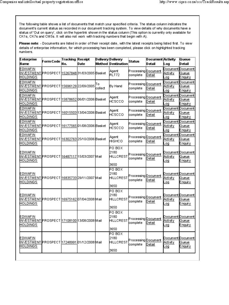Document Status Tracking Overview | PDF | Written Communication | Computing