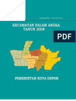 Kecamatan Dalam Angka 2008 - Kota Depok