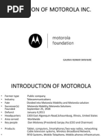 Inovation of Motorola Inc