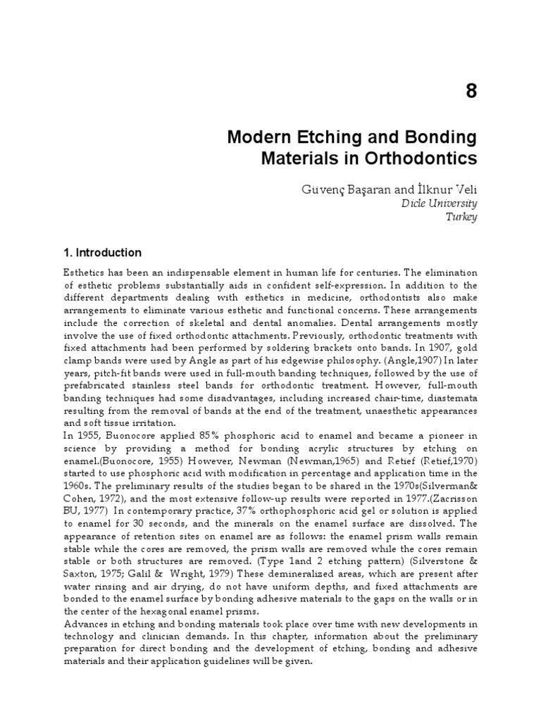 InTechModern Etching and Bonding Materials in Orthodontics PDF