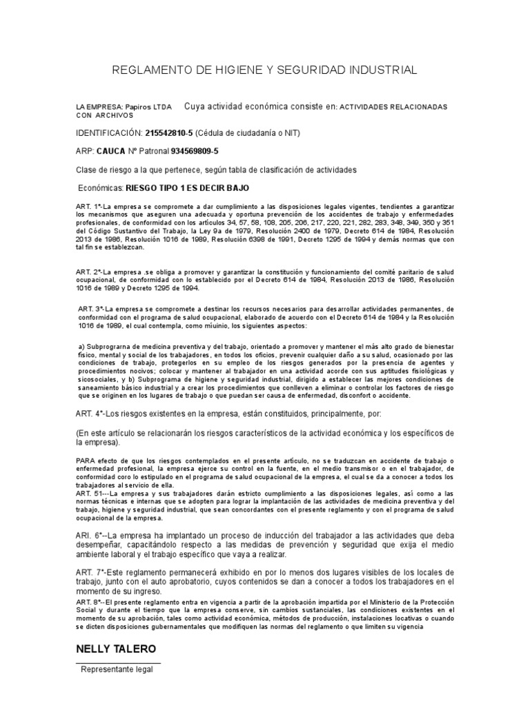 To de Higiene y Seguridad Industrial | PDF | Salud y bienestar | Medicina