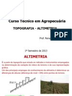 4a Aula. Topografia - Altimetria