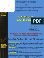 Keys to Maintaining Pressure Equipment Integrity