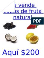 Se Vende Cubos de Fruta Natural