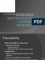 Research - Best Practices For Automated Trace Ability