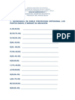 Guia 1 Ejercicios Proyeccion de Puntos Geometria D Belkis Araque