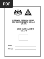 Ujian - Saringan Ikam Matematik Pemulihan Khas