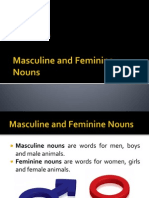 Masculine and Feminine Nouns