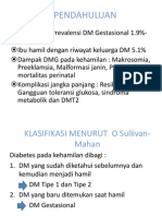 Diabetes Mellitus Gestasional Kuliah FK UNAND Oleh DR Eva Decroli SP - PD, KEMD FINASIM