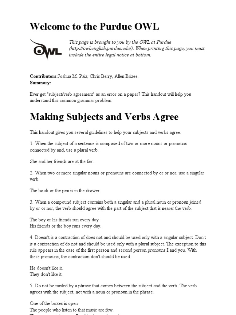 purdue-owl-subjectverb-agreement-n-mero-gramatical-assunto-gram-tica
