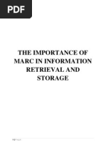 Download The Importance of Marc in Information Retrieval and Storage by Siti Nabila Zawawi SN138624551 doc pdf